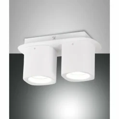 Luminaires Fabas Luce Spots Et Projecteurs|Spot Fabas Luce Smooth Blanc, 2 lumières