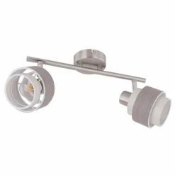 Luminaires Globo Lighting Spots Et Projecteurs|Spot Globo ASHGAAN Nickel mat, 2 lumières