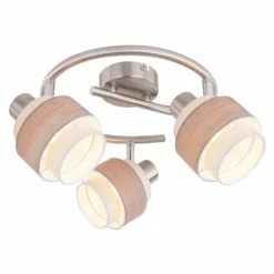 Luminaires Globo Lighting Spots Et Projecteurs|Spot Globo ASHGAAN Nickel mat, 3 lumières