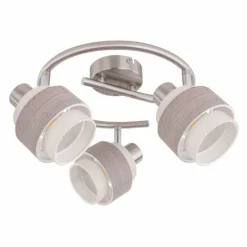 Luminaires Globo Lighting Spots Et Projecteurs|Spot Globo ASHGAAN Nickel mat, 3 lumières