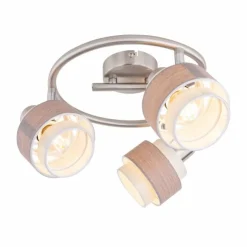 Luminaires Globo Lighting Spots Et Projecteurs|Spot Globo ASHGAAN Nickel mat, 3 lumières