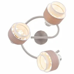 Luminaires Globo Lighting Spots Et Projecteurs|Spot Globo ASHGAAN Nickel mat, 3 lumières