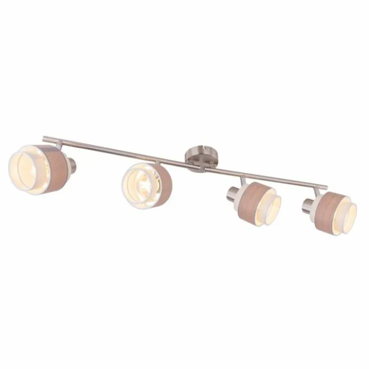 Luminaires Globo Lighting Spots Et Projecteurs|Spot Globo ASHGAAN Nickel mat, 4 lumières