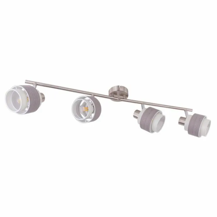 Luminaires Globo Lighting Spots Et Projecteurs|Spot Globo ASHGAAN Nickel mat, 4 lumières