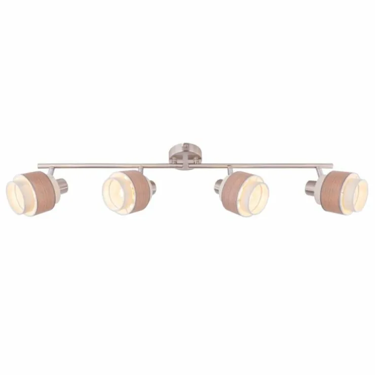 Luminaires Globo Lighting Spots Et Projecteurs|Spot Globo ASHGAAN Nickel mat, 4 lumières