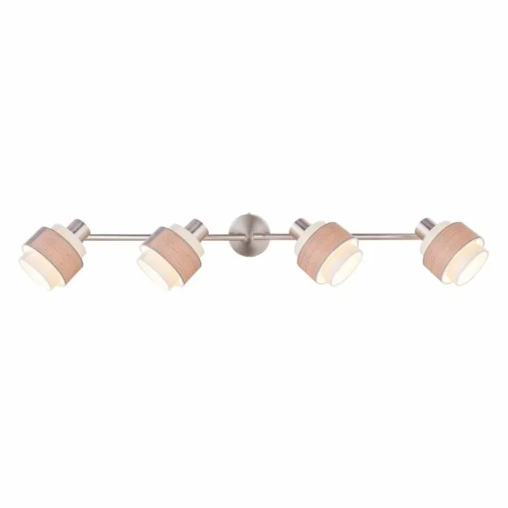 Luminaires Globo Lighting Spots Et Projecteurs|Spot Globo ASHGAAN Nickel mat, 4 lumières