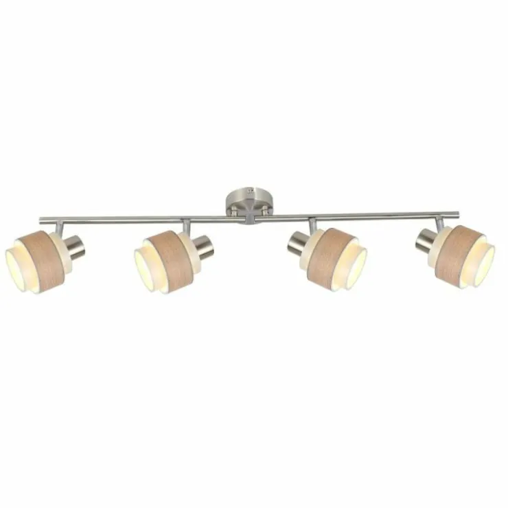 Luminaires Globo Lighting Spots Et Projecteurs|Spot Globo ASHGAAN Nickel mat, 4 lumières