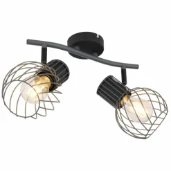 Luminaires Globo Lighting Spots Et Projecteurs|Spot Globo BEVERONE Noir, 2 lumières