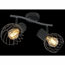 Luminaires Globo Lighting Spots Et Projecteurs|Spot Globo BEVERONE Noir, 2 lumières