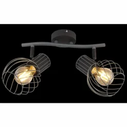 Luminaires Globo Lighting Spots Et Projecteurs|Spot Globo BEVERONE Noir, 2 lumières