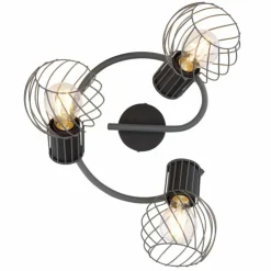 Luminaires Globo Lighting Spots Et Projecteurs|Spot Globo BEVERONE Noir, 3 lumières