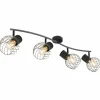 Luminaires Globo Lighting Spots Et Projecteurs|Spot Globo BEVERONE Noir, 4 lumières