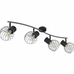 Luminaires Globo Lighting Spots Et Projecteurs|Spot Globo BEVERONE Noir, 4 lumières
