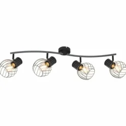 Luminaires Globo Lighting Spots Et Projecteurs|Spot Globo BEVERONE Noir, 4 lumières