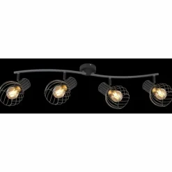 Luminaires Globo Lighting Spots Et Projecteurs|Spot Globo BEVERONE Noir, 4 lumières