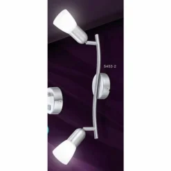 Luminaires Globo Lighting Spots Et Projecteurs|Spot Globo CATHY Nickel mat, 2 lumières