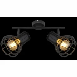 Luminaires Globo Lighting Spots Et Projecteurs|Spot Globo CLASTRA Noir, 2 lumières