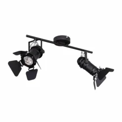 Luminaires Globo Lighting Spots Et Projecteurs|Spot Globo EGON Noir, 2 lumières