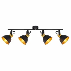 Luminaires Globo Lighting Spots Et Projecteurs|Spot Globo FILLO Noir, 4 lumières