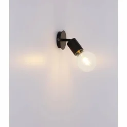 Luminaires Globo Lighting Spots Et Projecteurs|Spot Globo HERMINE Noir, 1 lumière