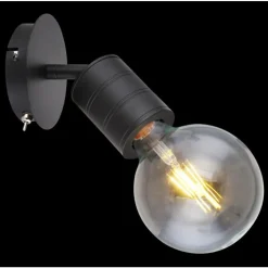Luminaires Globo Lighting Spots Et Projecteurs|Spot Globo HERMINE Noir, 1 lumière
