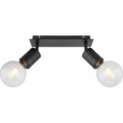 Luminaires Globo Lighting Spots Et Projecteurs|Spot Globo HERMINE Noir, 2 lumières