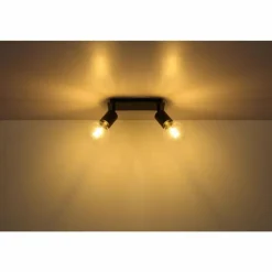 Luminaires Globo Lighting Spots Et Projecteurs|Spot Globo HERMINE Noir, 2 lumières