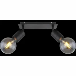 Luminaires Globo Lighting Spots Et Projecteurs|Spot Globo HERMINE Noir, 2 lumières