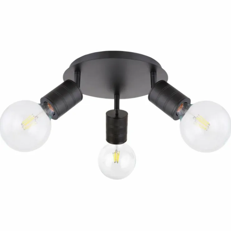 Luminaires Globo Lighting Spots Et Projecteurs|Spot Globo HERMINE Noir, 3 lumières