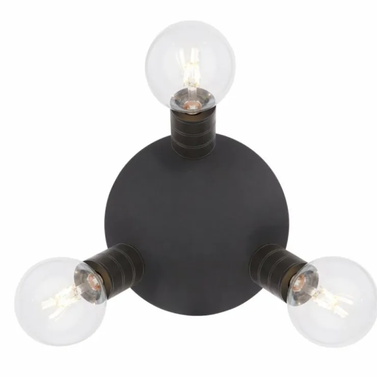 Luminaires Globo Lighting Spots Et Projecteurs|Spot Globo HERMINE Noir, 3 lumières