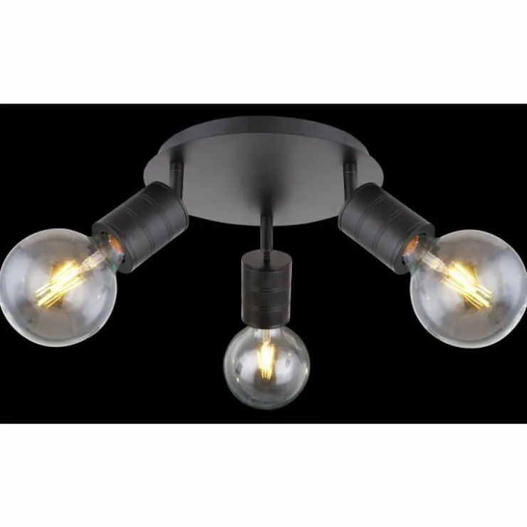 Luminaires Globo Lighting Spots Et Projecteurs|Spot Globo HERMINE Noir, 3 lumières