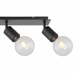 Luminaires Globo Lighting Spots Et Projecteurs|Spot Globo HERMINE Noir, 4 lumières