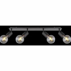 Luminaires Globo Lighting Spots Et Projecteurs|Spot Globo HERMINE Noir, 4 lumières