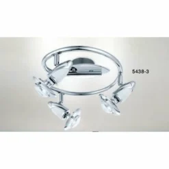 Luminaires Globo Lighting Spots Et Projecteurs|Spot Globo LORD Chrome, Acier inoxydable, 3 lumières