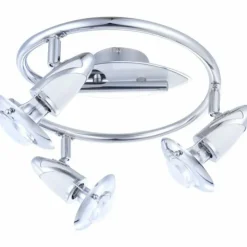 Luminaires Globo Lighting Spots Et Projecteurs|Spot Globo LORD Chrome, Acier inoxydable, 3 lumières