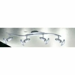 Luminaires Globo Lighting Spots Et Projecteurs|Spot Globo LORD Chrome, Acier inoxydable, 4 lumières