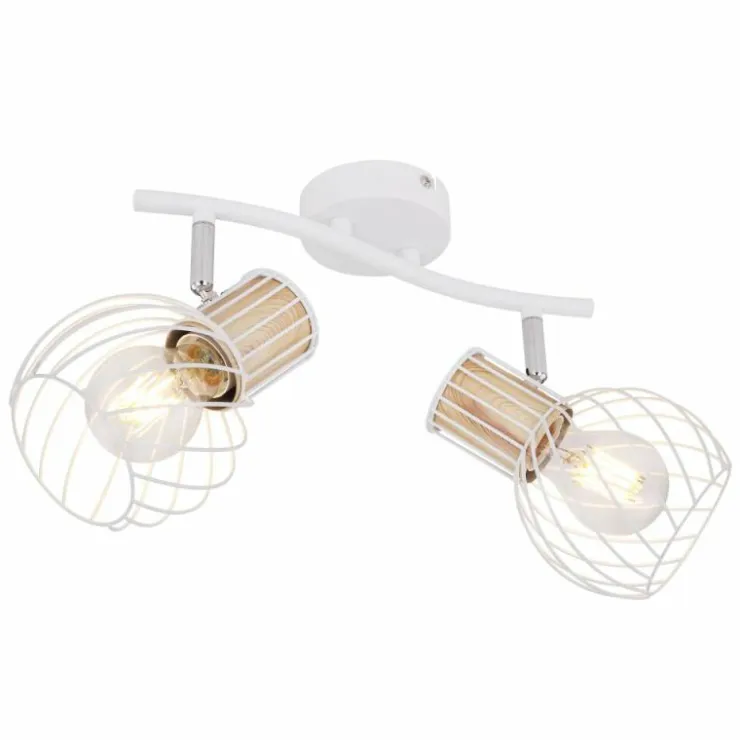 Luminaires Globo Lighting Spots Et Projecteurs|Spot Globo LUISE Blanc, 2 lumières