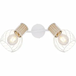 Luminaires Globo Lighting Spots Et Projecteurs|Spot Globo LUISE Blanc, 2 lumières