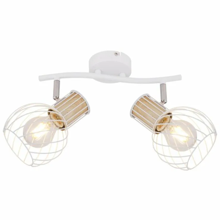 Luminaires Globo Lighting Spots Et Projecteurs|Spot Globo LUISE Blanc, 2 lumières