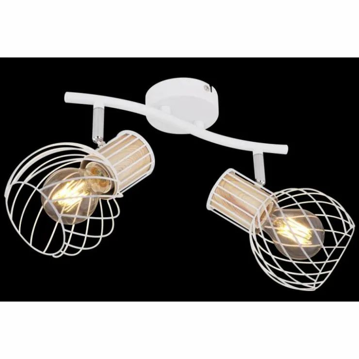 Luminaires Globo Lighting Spots Et Projecteurs|Spot Globo LUISE Blanc, 2 lumières