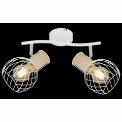 Luminaires Globo Lighting Spots Et Projecteurs|Spot Globo LUISE Blanc, 2 lumières