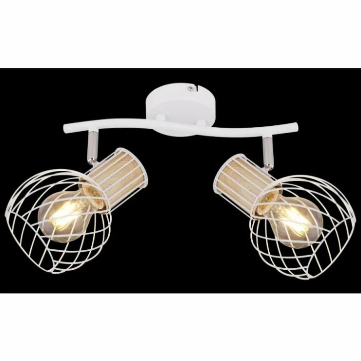 Luminaires Globo Lighting Spots Et Projecteurs|Spot Globo LUISE Blanc, 2 lumières