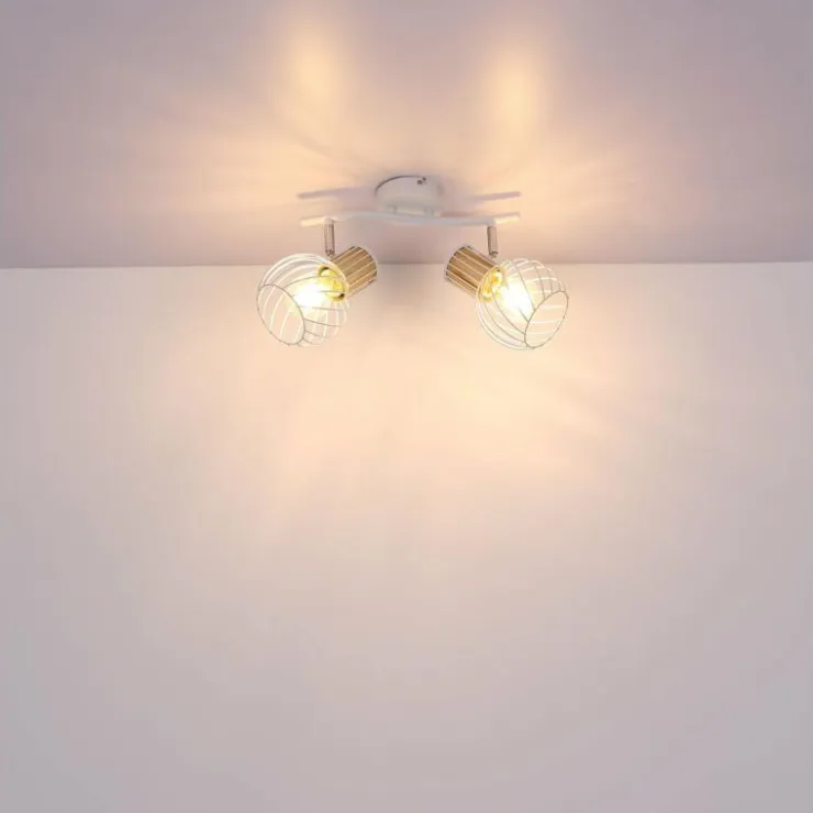 Luminaires Globo Lighting Spots Et Projecteurs|Spot Globo LUISE Blanc, 2 lumières