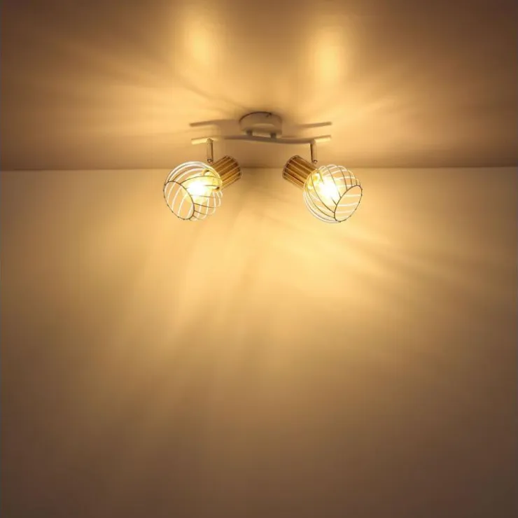 Luminaires Globo Lighting Spots Et Projecteurs|Spot Globo LUISE Blanc, 2 lumières