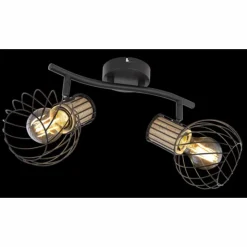 Luminaires Globo Lighting Spots Et Projecteurs|Spot Globo LUISE Noir, 2 lumières
