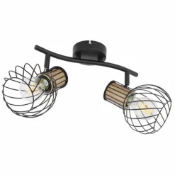 Luminaires Globo Lighting Spots Et Projecteurs|Spot Globo LUISE Noir, 2 lumières