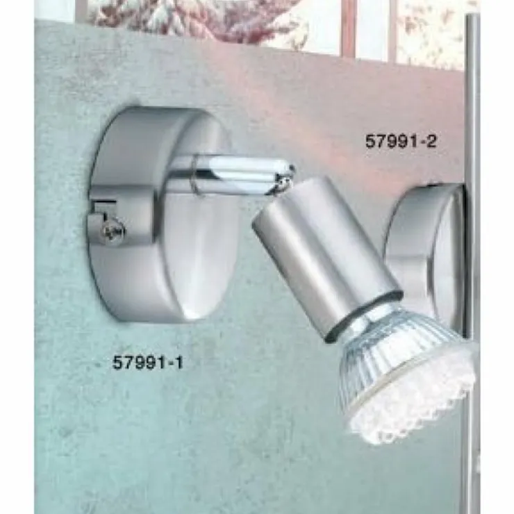 Luminaires Globo Lighting Spots Et Projecteurs|Spot Globo MATRIX Acier inoxydable, Nickel mat, 1 lumière