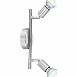Luminaires Globo Lighting Spots Et Projecteurs|Spot Globo MATRIX Acier inoxydable, Nickel mat, 2 lumières