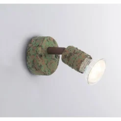 Luminaires Globo Lighting Spots Et Projecteurs|Spot Globo OLANA Vert, Rouille, 1 lumière