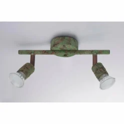 Luminaires Globo Lighting Spots Et Projecteurs|Spot Globo OLANA Vert, Rouille, 2 lumières